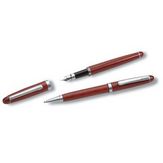  Roosipuust pastapliiats  ja sulepea - hõbedased kaunistused