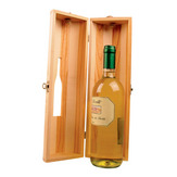 Ümar puidust veinipudeli karp