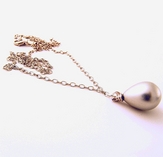 Hõbedane pärl pika ketiga